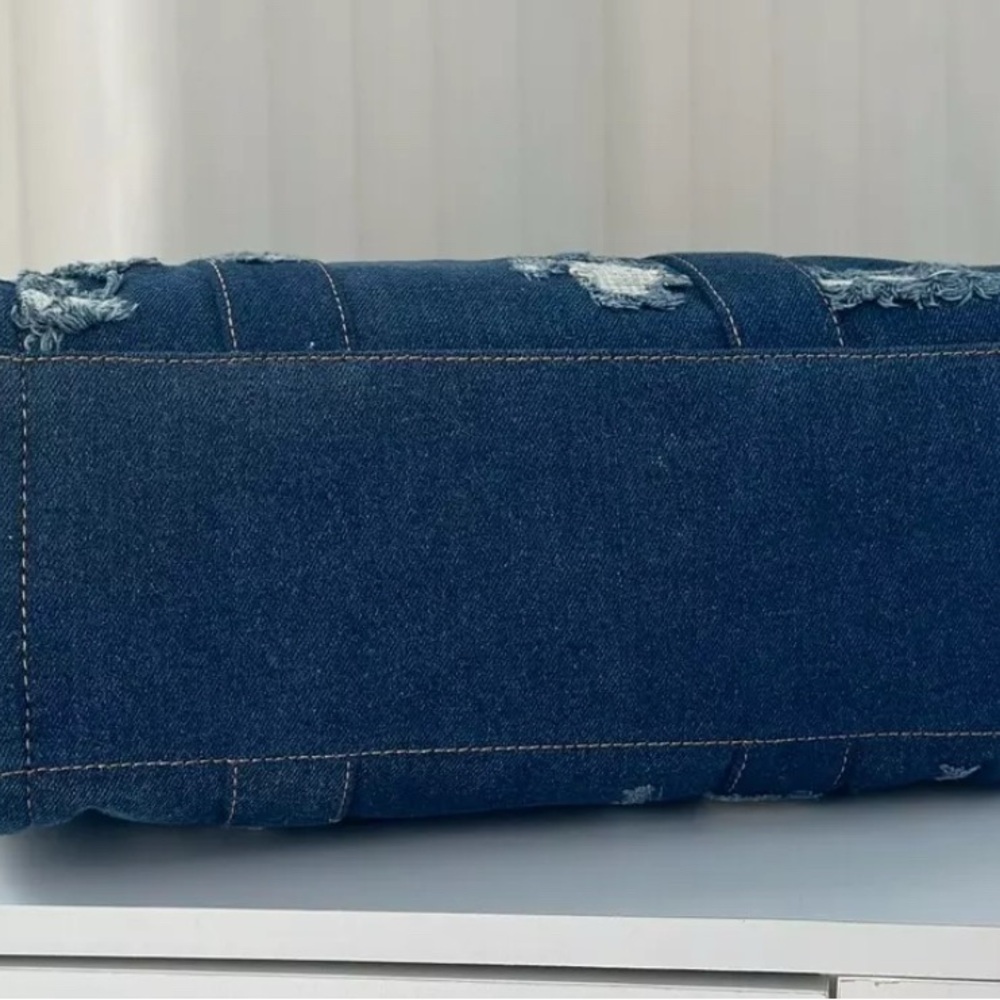 The Rip and Repair Denim Marc Jacobs Medium Tote Bag - Picture 5 of 7